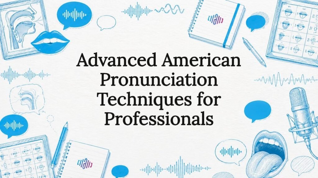Illustrated decorative title card for pronunciation techniques