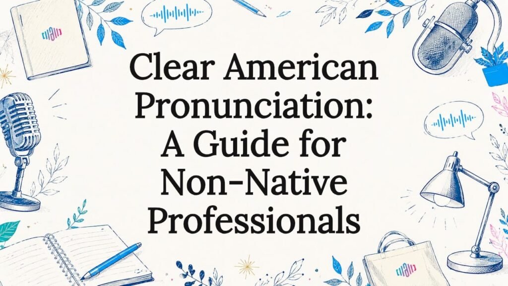 Decorative professional title card illustration