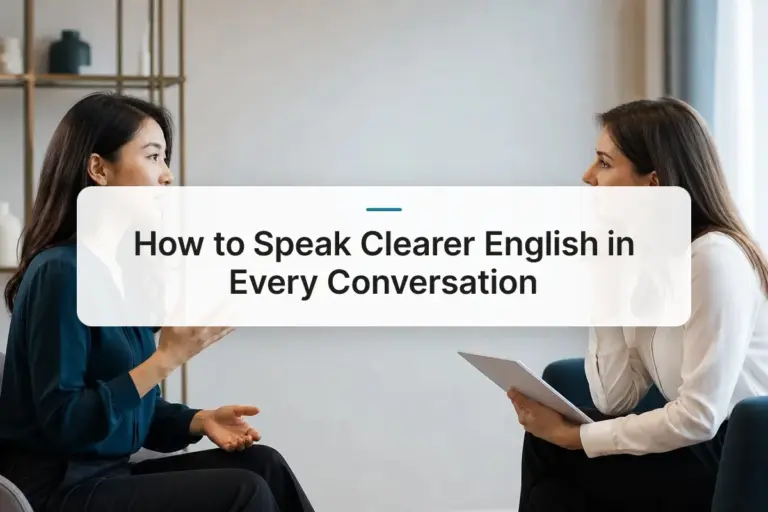 How to Speak Clearer English in Every Conversation | MyAccentWay