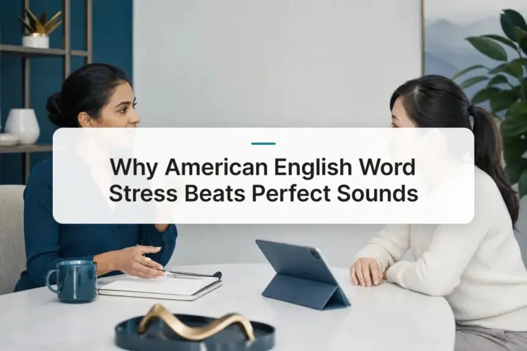 Why American English Word Stress Beats Perfect Sounds | MyAccentWay