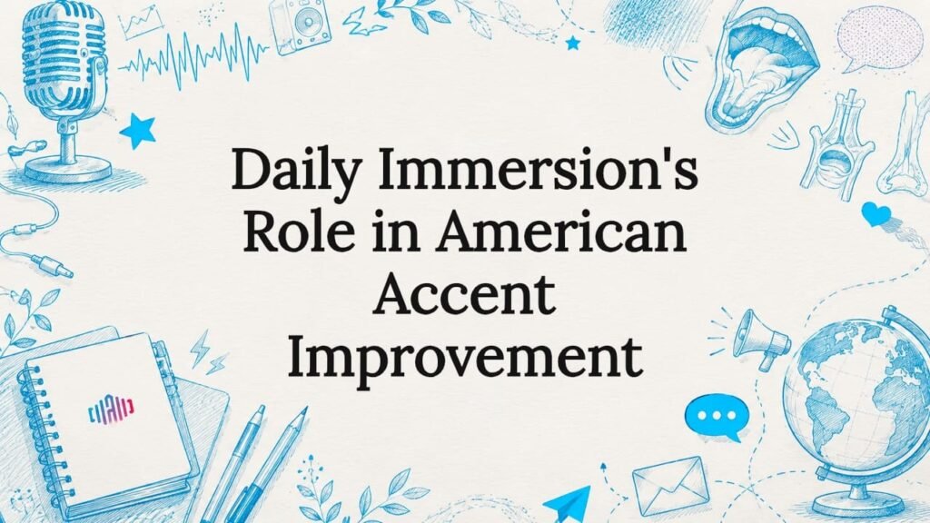 Decorative title card illustration with speech and communication motifs