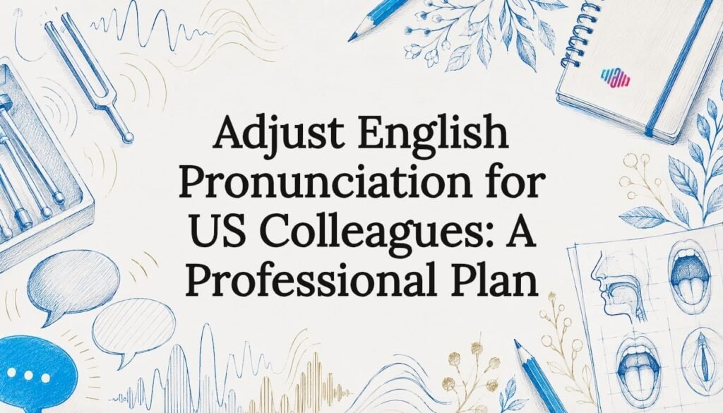 Decorative title card illustration with linguistic and natural motifs