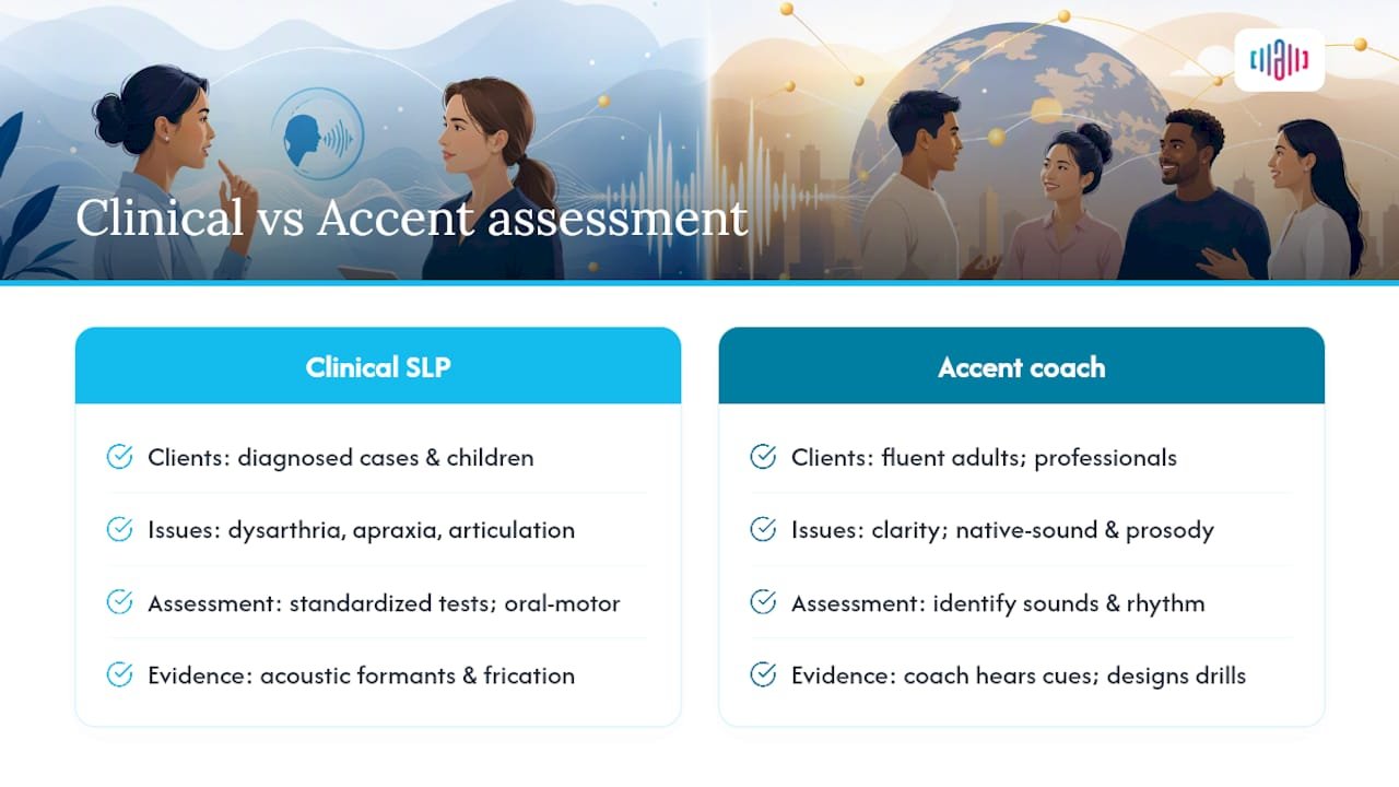 How are articulation issues assessed and treated? — overview diagram