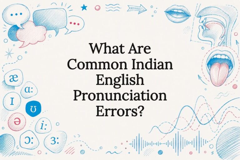 Decorative illustration themed on American English pronunciation training