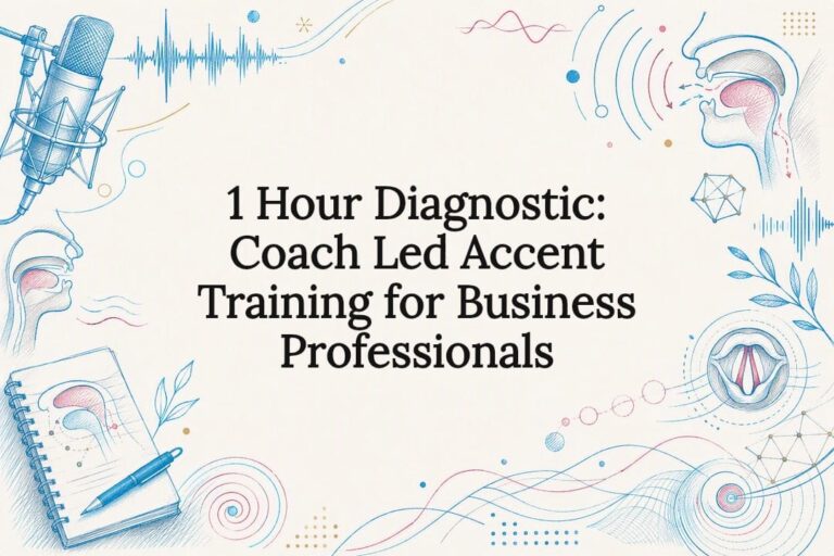 Accent training title card illustration