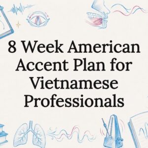Decorative American accent training title card