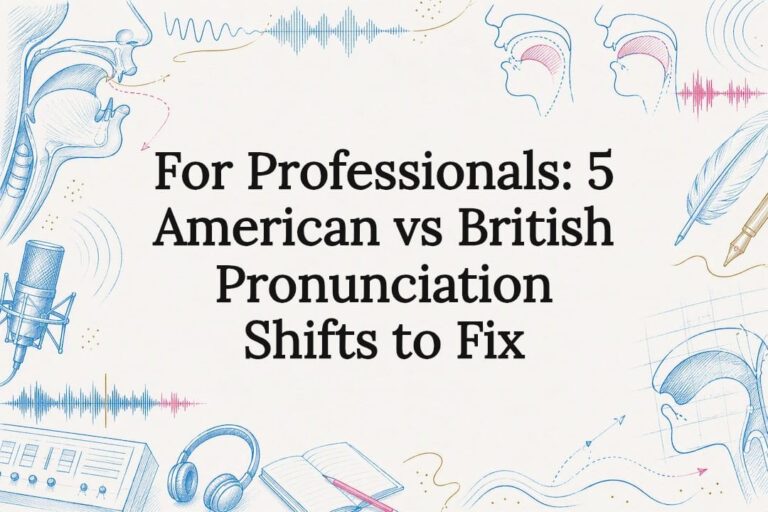 For Professionals: 5 American vs British Pronunciation Shifts to Fix | MyAccentWay