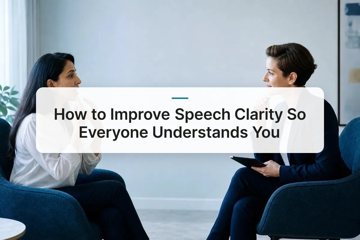 how to improve speech clarity overview