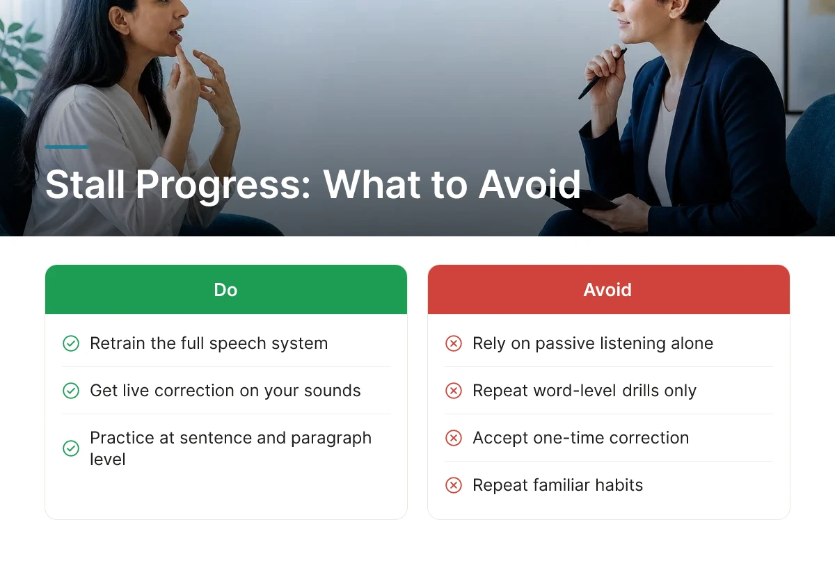 Stall Progress: What to Avoid