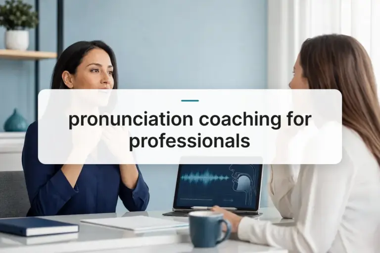 pronunciation coaching for professionals