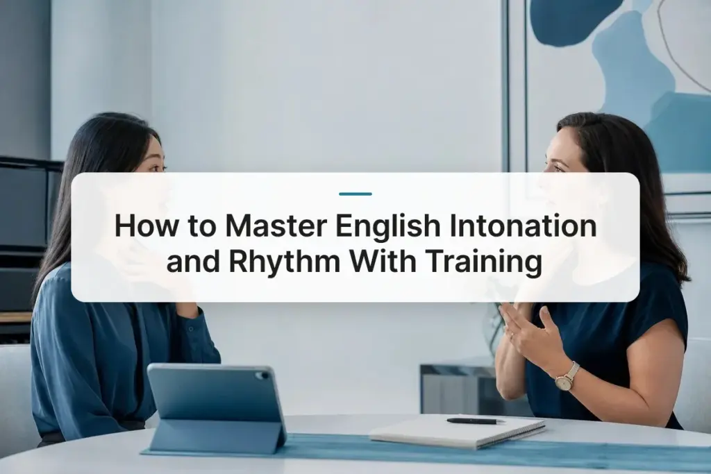 How to Master English Intonation and Rhythm With Training