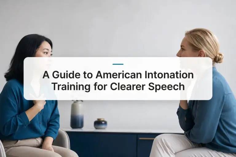 A Guide to American Intonation Training for Clearer Speech