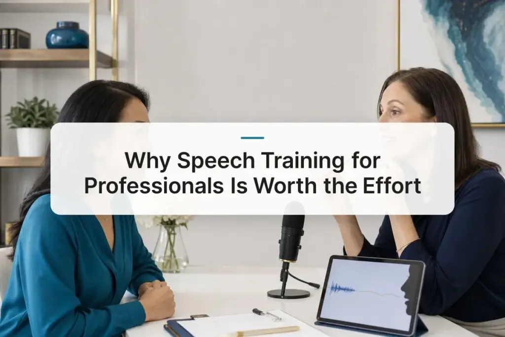 Why Speech Training for Professionals Is Worth the Effort