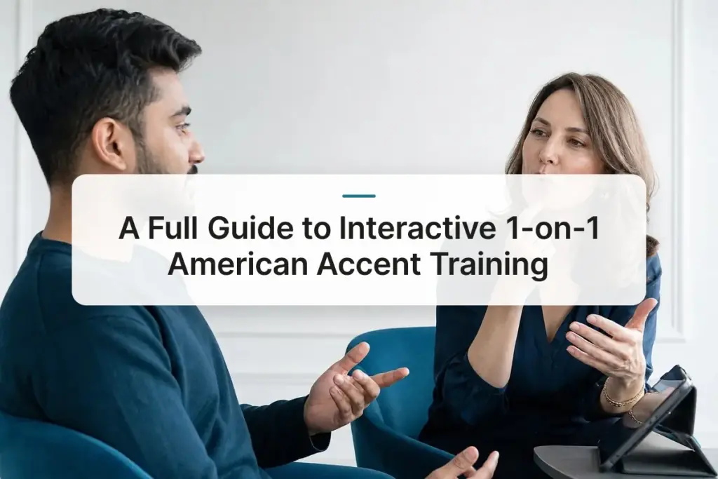A Full Guide to Interactive 1-on-1 American Accent Training